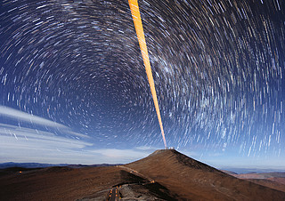 Postcard 2017: Paranal lasers outside
