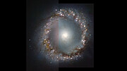 NACO- und ERIS-Vergleich des inneren Rings von NGC 1097