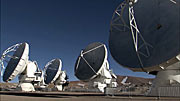 ALMA antennas on Chajnantor move in unison