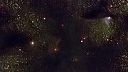 Zoom auf die Dunkelwolke Barnard 59