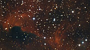 Panorâmica sobre parte da Nebulosa da Gaivota