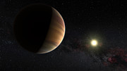 Artist’s impression van de exoplaneet 51 Pegasi b