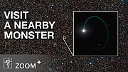 Zoomen in das System des schwarzen Lochs BH3