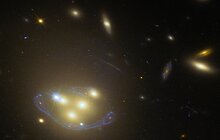 Hubble image of the galaxy cluster Abell 3827