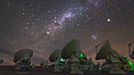 ALMA array at night (time-lapse)