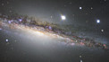 Panorâmica sobre a nova imagem da NGC 1055