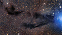 Panorâmica sobre a imagem da região de formação estelar Lupus 3