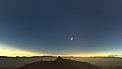 Objetos no céu durante o eclipse total do Sol de La Silla (em espanhol)