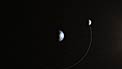 The Moon's phases From Above