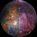 Orion Nebula in infrared (fulldome)