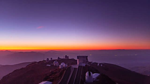 La Silla after sunset time-lapse