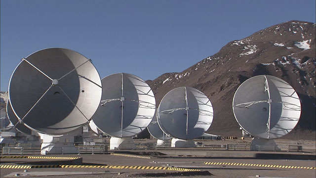 Time-lapse sequence of ALMA antennas at Chajnantor (part 2)
