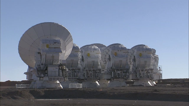 Time-lapse sequence of ALMA antennas at Chajnantor (part 5)
