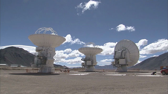 ALMA antennas at Chajnantor