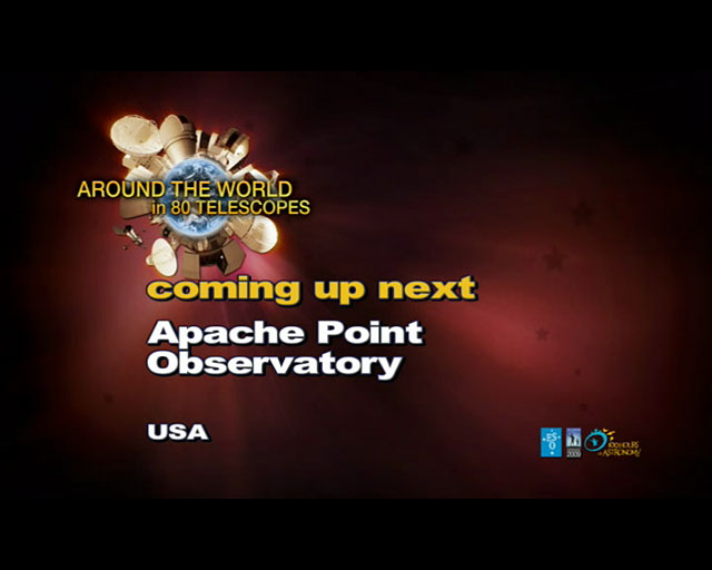 Apache Point Observatory (AW80T webcast)