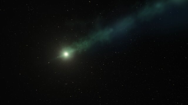 Artist's impression of the interstellar comet 3I/ATLAS