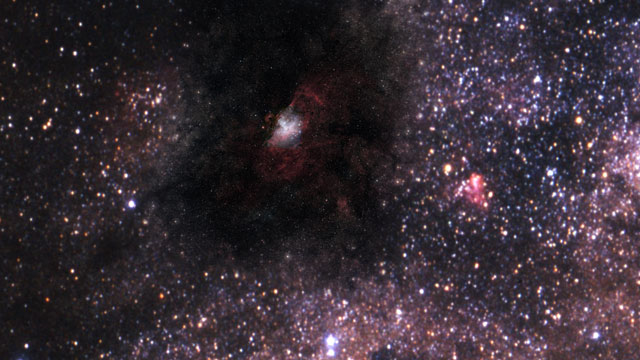 VLT, WFI and Hubble observations of the Eagle Nebula