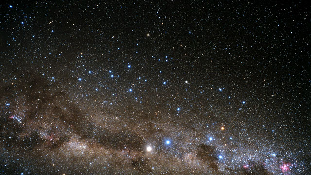 Acercamiento a la imagen en infrarrojo de Messier 83 captada por HAWK-I
