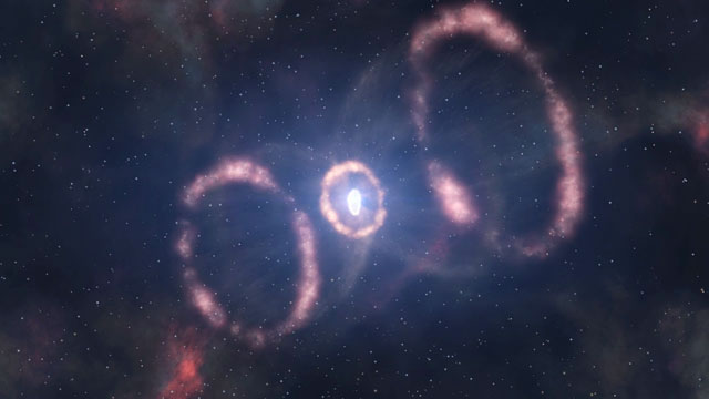 The material around SN 1987A (artist’s impression)