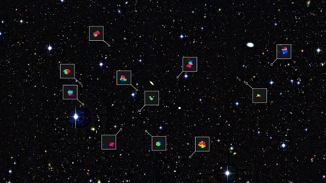 Zoomaten varhaisen maailmankaikkeuden teinigalakseihin