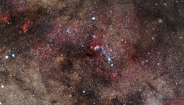 Zooming in on the Prawn Nebula