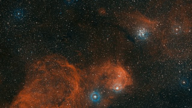Inzoomen op de heldere sterrenhoop NGC 3293