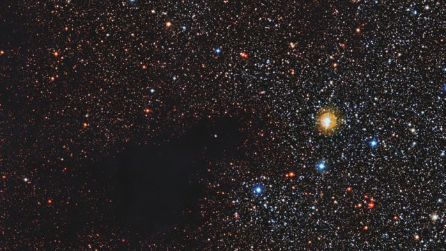 Närbild på den mörka nebulosan LDN 483
