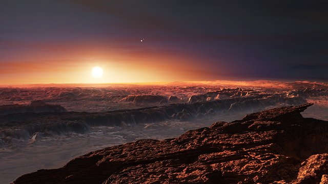 Vidéo d’artiste de la planète en orbite autour de Proxima Centauri