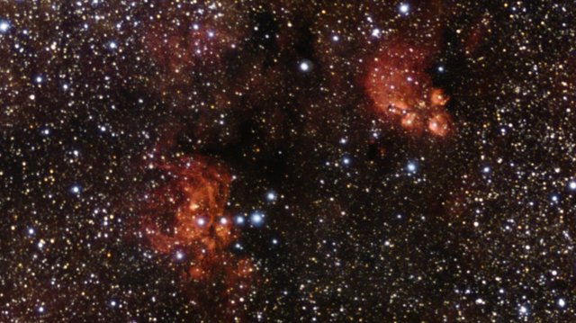 Zooming in on the Cat’s Paw and Lobster Nebulae
