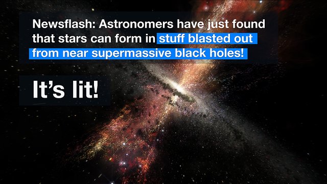ESOcast 101 Light: Stjärnor inuti ett svart håls utflöde