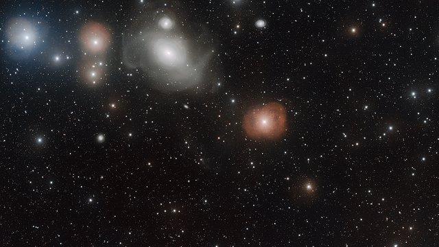 Panning across the galaxy NGC 1316