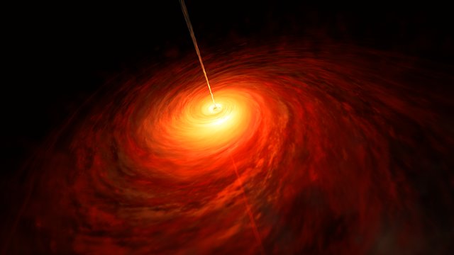 Artist’s impression of the Black Hole at the heart of M87