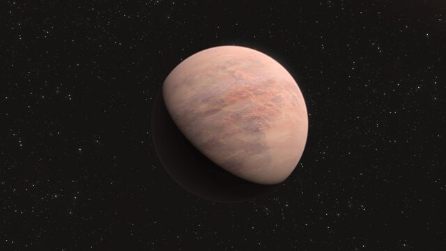 Konstnärlig gestaltning av exoplaneten L98-59b