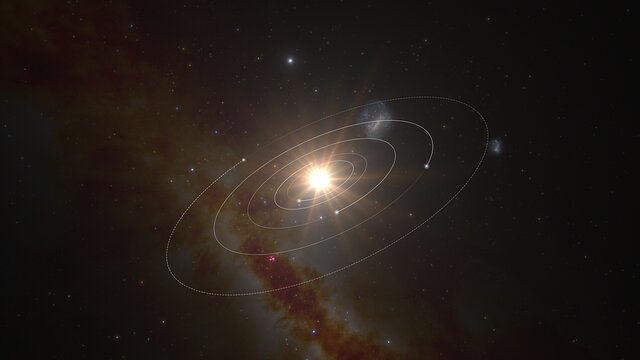 Sobrevolando el sistema planetario L 98-59