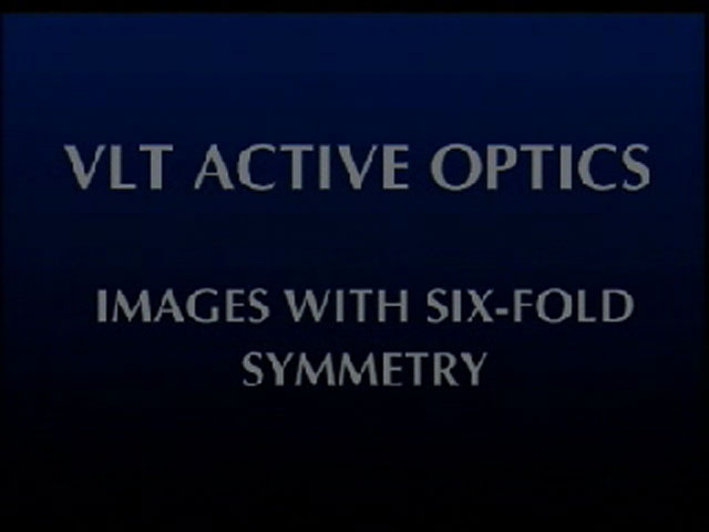 Wonders of active optics: images with six-fold symmetry