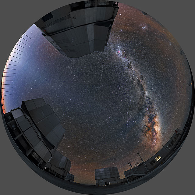 "From Earth to the Universe" — Milky Way and VLT