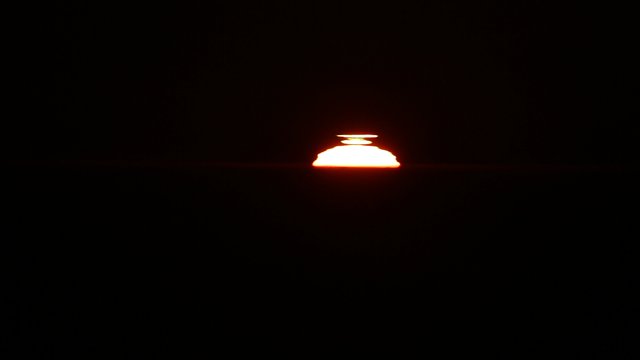 Real-time sunset at La Silla