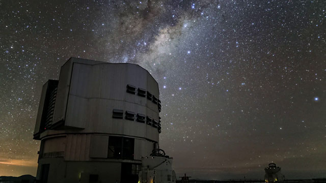 Time-lapse of the VLT observations