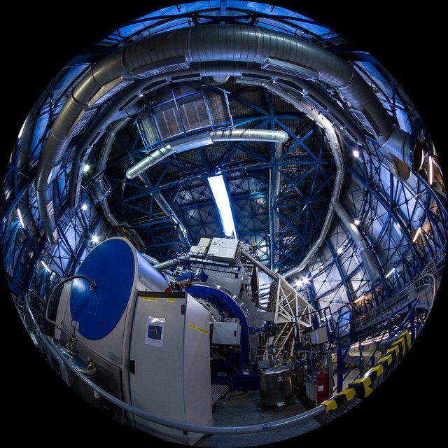 VLT Telescope dome shutters opening
