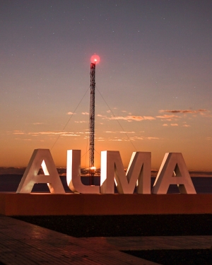 The ALMA logo.