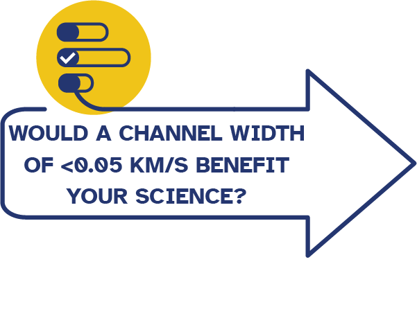Would a channel width of <0.05 km/s benefit your science??