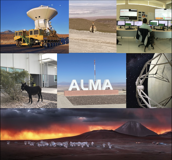 Compilation of ALMA and ALMA-related images