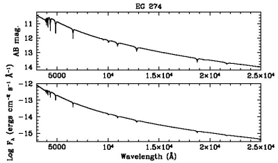 X-shooter reference spectrum for EG 274