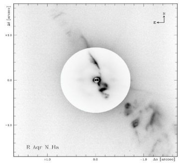 R Aqu with SPHERE ZIMPOL at H-alpha