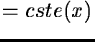 \( m . \lambda = cste(x) \)