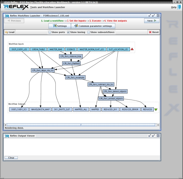 An example of FORS LSS workflow