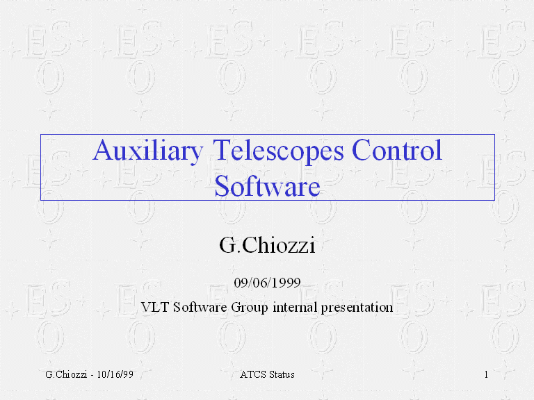 Auxiliary Telescopes Control Software